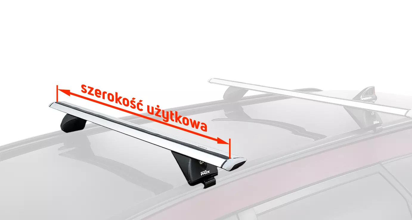 Aluminiowy bagażnik dachowy G3 do Skoda Octavia 4 IV szerokość użytkowa 